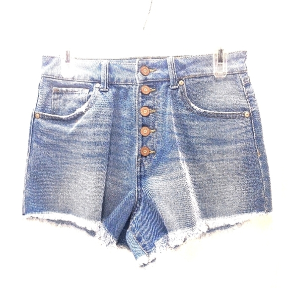 Sincerly Jules Pants - Sincerely Jules  jeans shorts high rise button fly raw hem S: 5/27